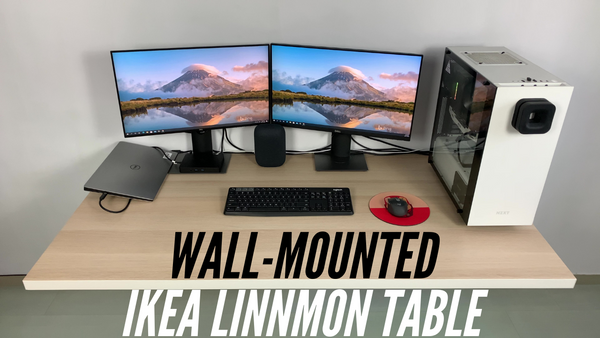 Wall-Mounted Ikea Linnmon Table