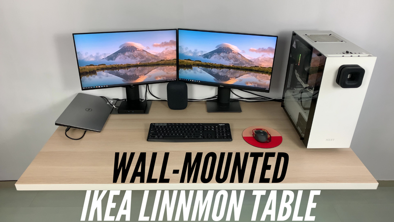 Wall Mounted Ikea Linnmon Table
