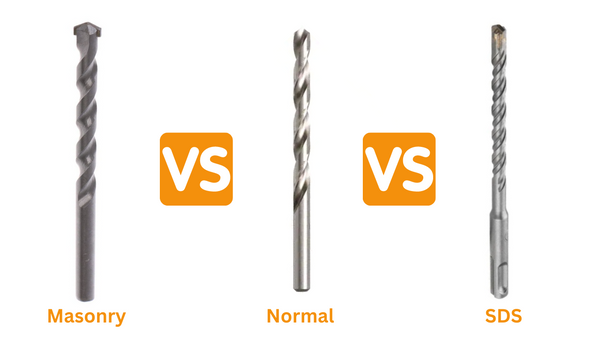 Picking the correct drill bit for the job - Masonry Drill Bit VS Normal Drill Bit VS SDS Drill Bit