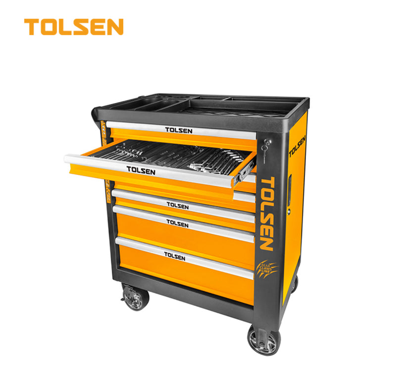 Tolsen 85412 7-Drawer Industrial Tool Trolley(189 pcs)