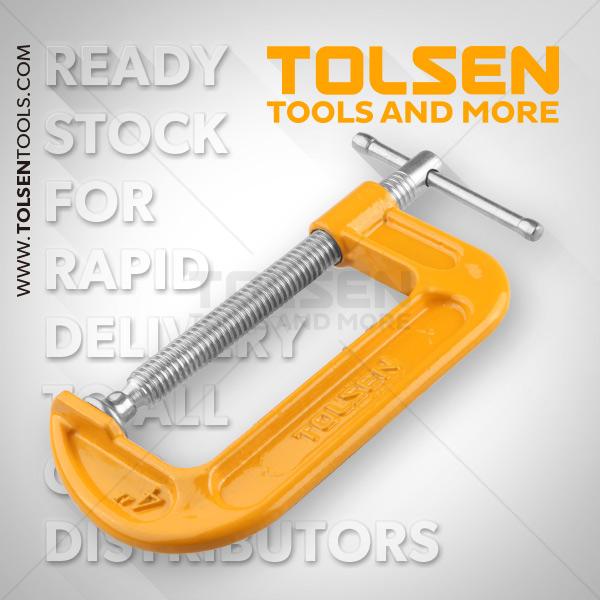 Tolsen 10112 G clamp ( 3" -  8" )