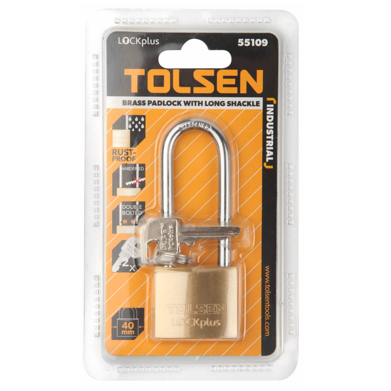 Tolsen 55109, Brass Long Padlock