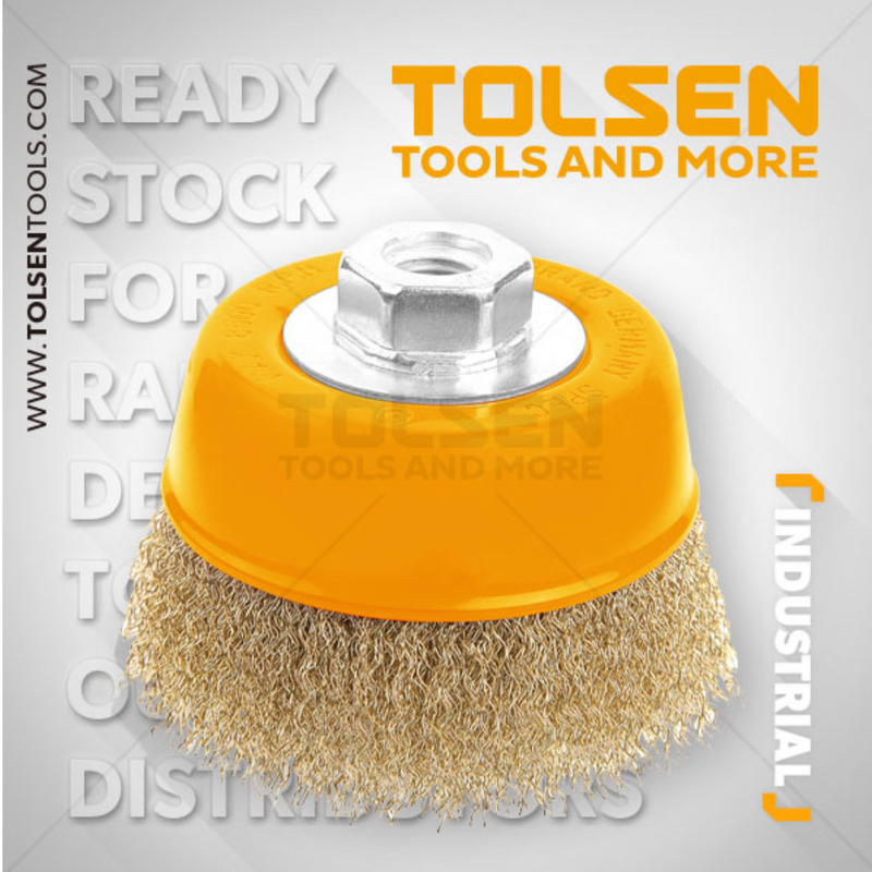 Tolsen 77581/77503, Cup Wire Brush with Nut
