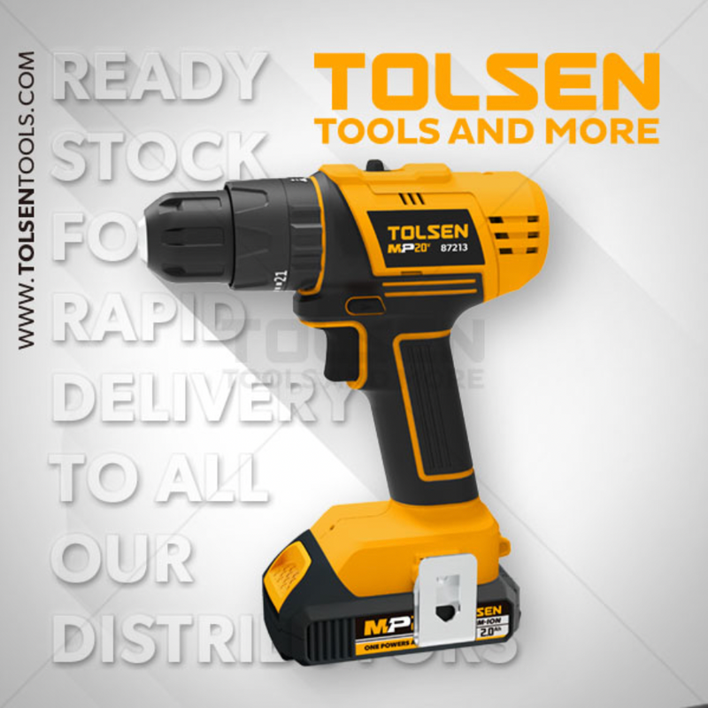 Tolsen 87213, 20V Li-Ion Impact Drill 10mm S