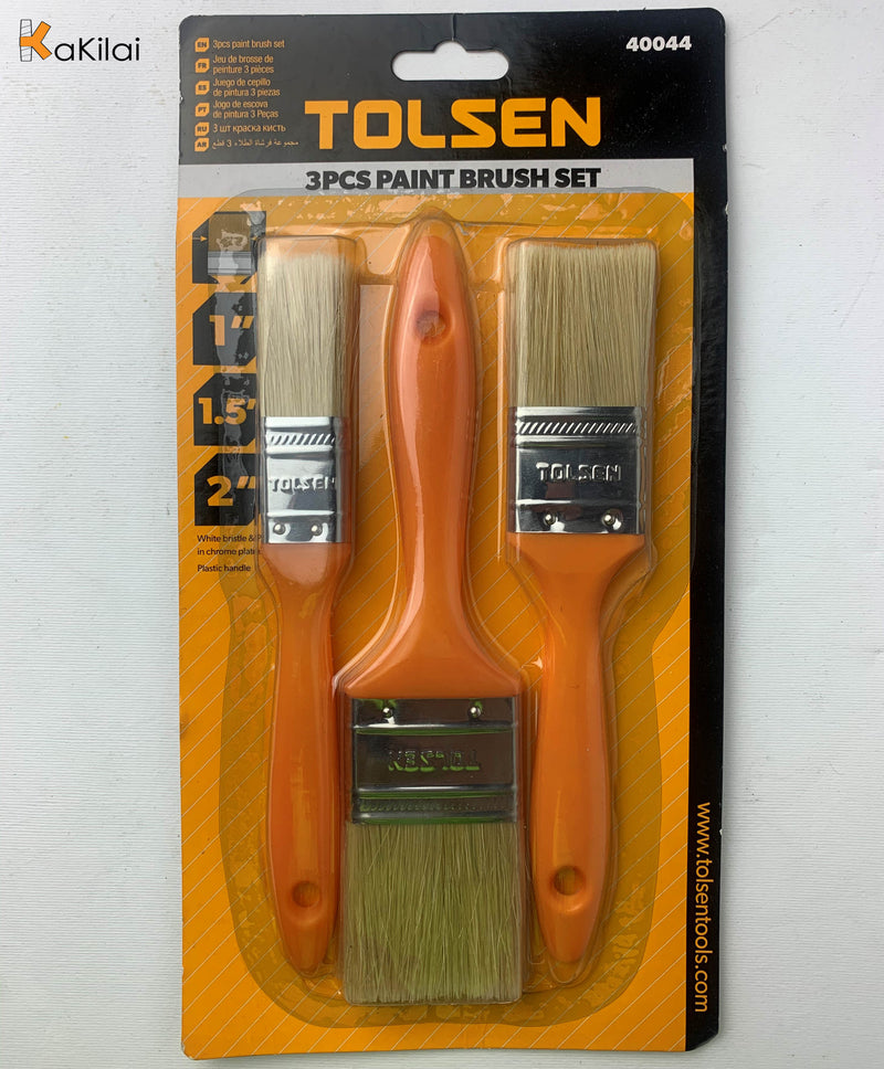 Tolsen 40044 3Pcs Paint Brush Set