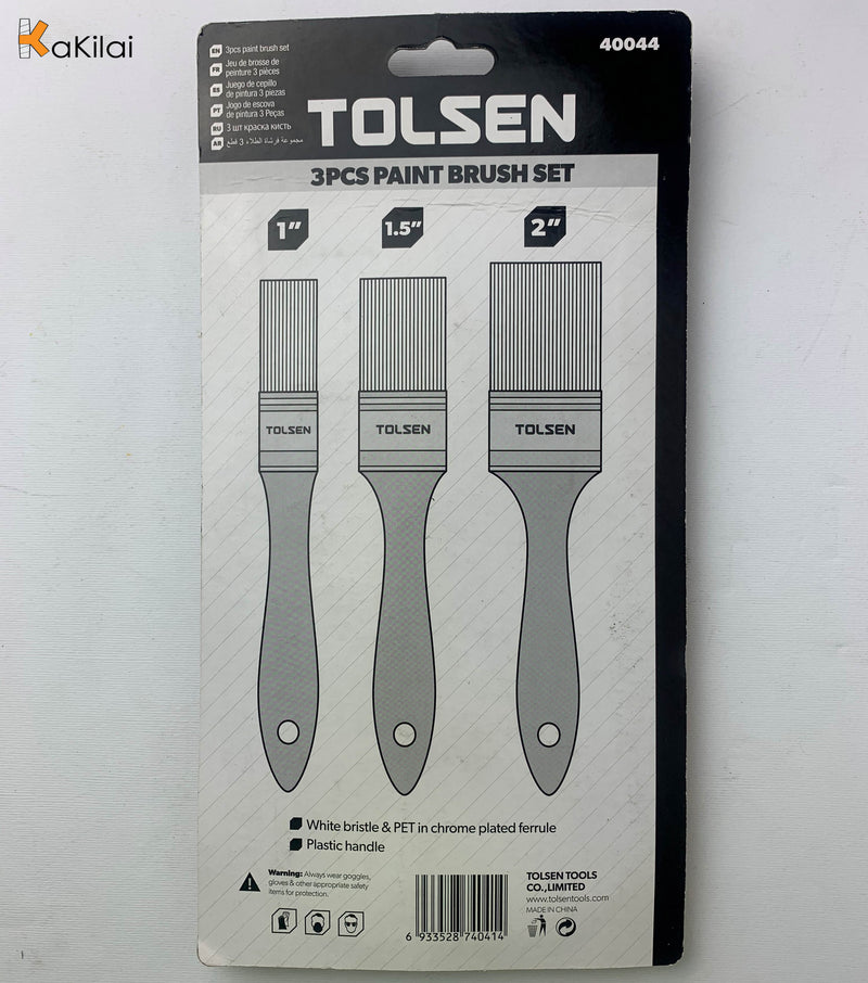 Tolsen 40044 3Pcs Paint Brush Set
