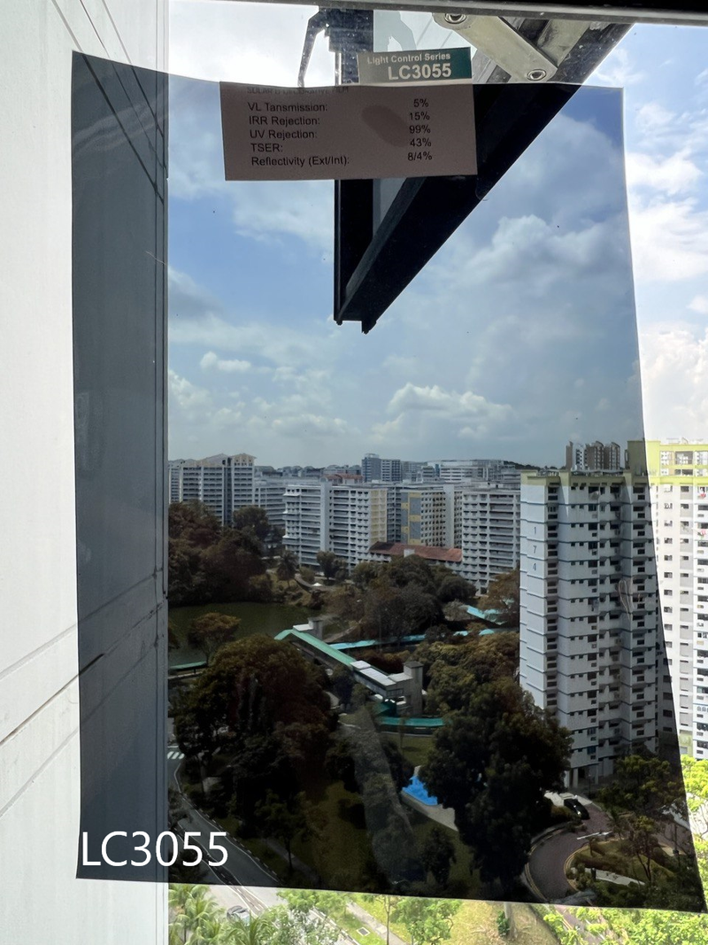 Custom Window Panel Solar Film Installation