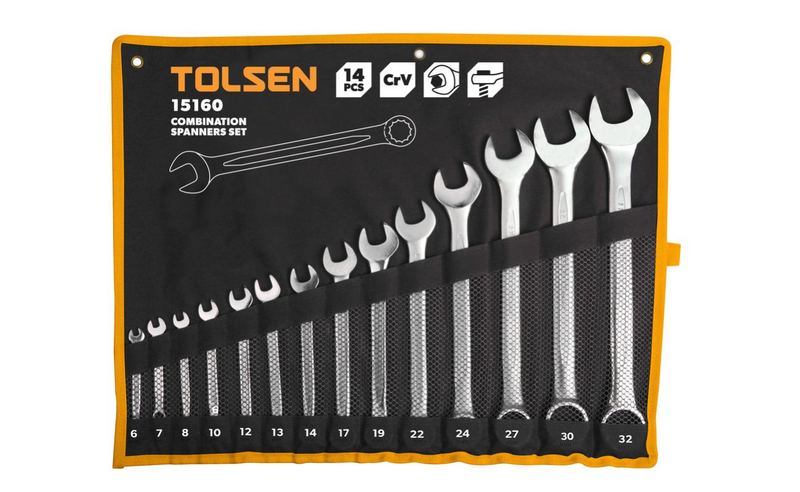 Tolsen 15160, 14pcs Combination Spanner Set