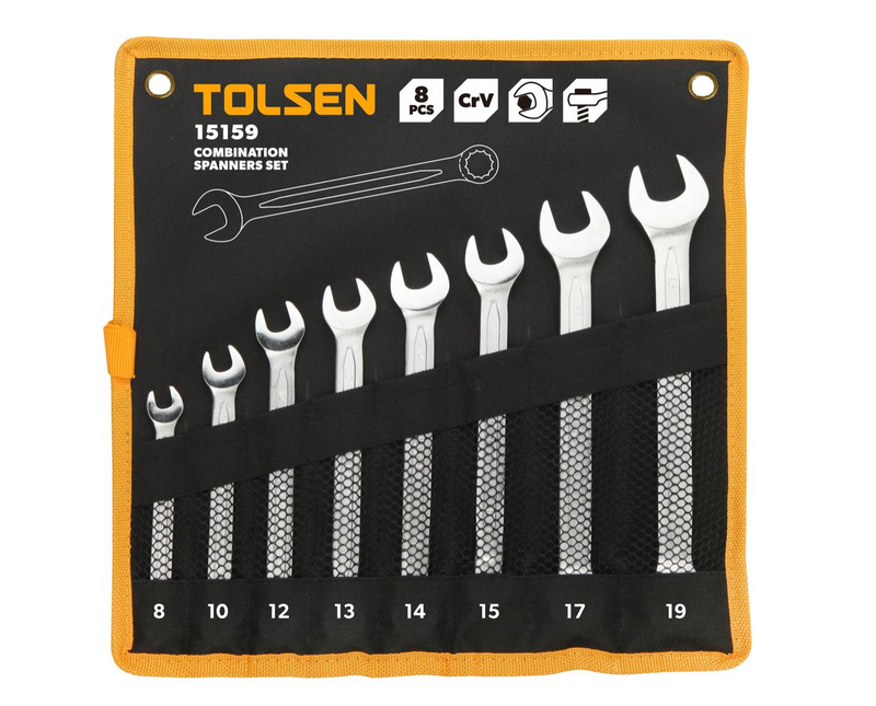 Tolsen 15159, 8pcs Combination Spanners Set