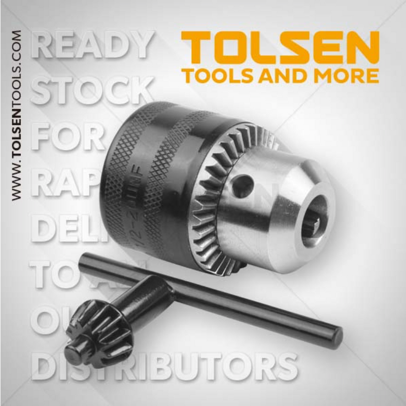 Tolsen 79161, Drill Chuck with Key 1/2 UNF