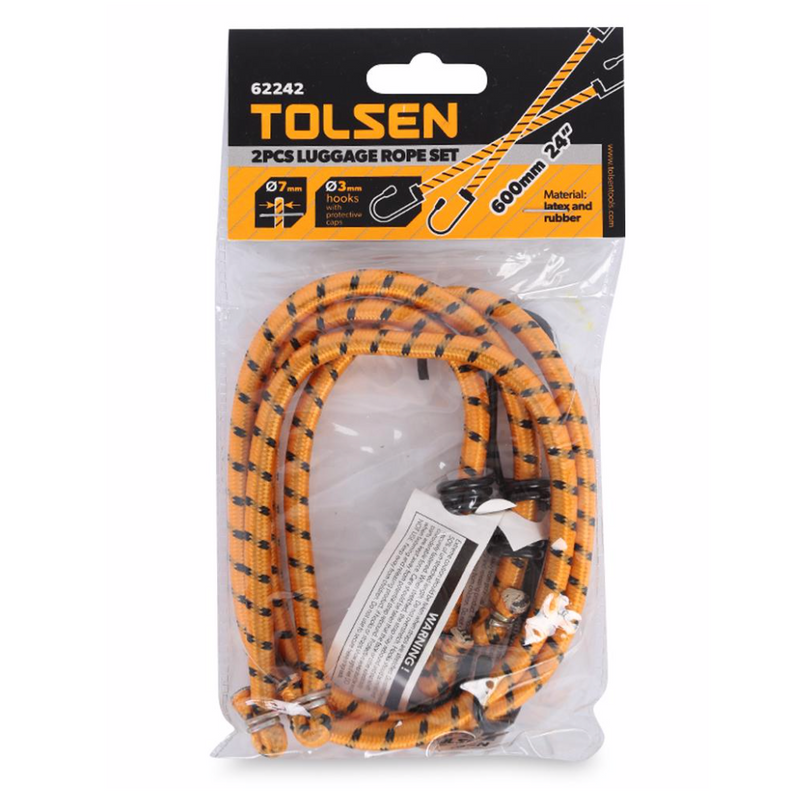 Tolsen 62242/62243, 2pcs Luggage Rope Set