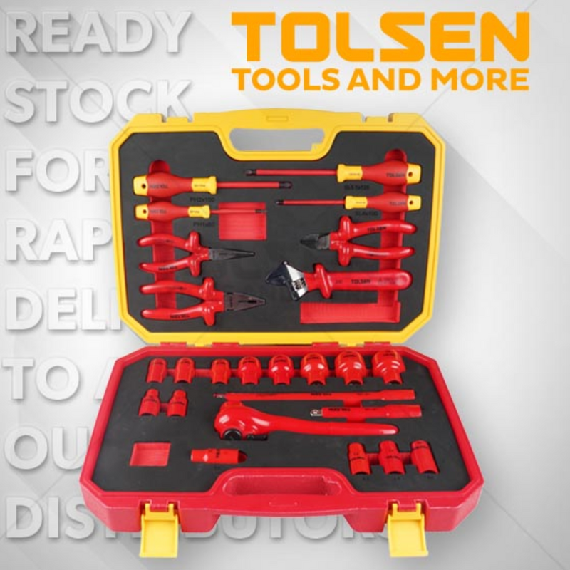 Tolsen V83825, 25pcs VDE Hand Tools Set