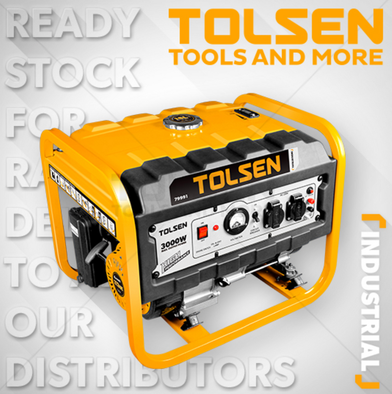 Tolsen 79991, 3000w Industrial Petrol Generator