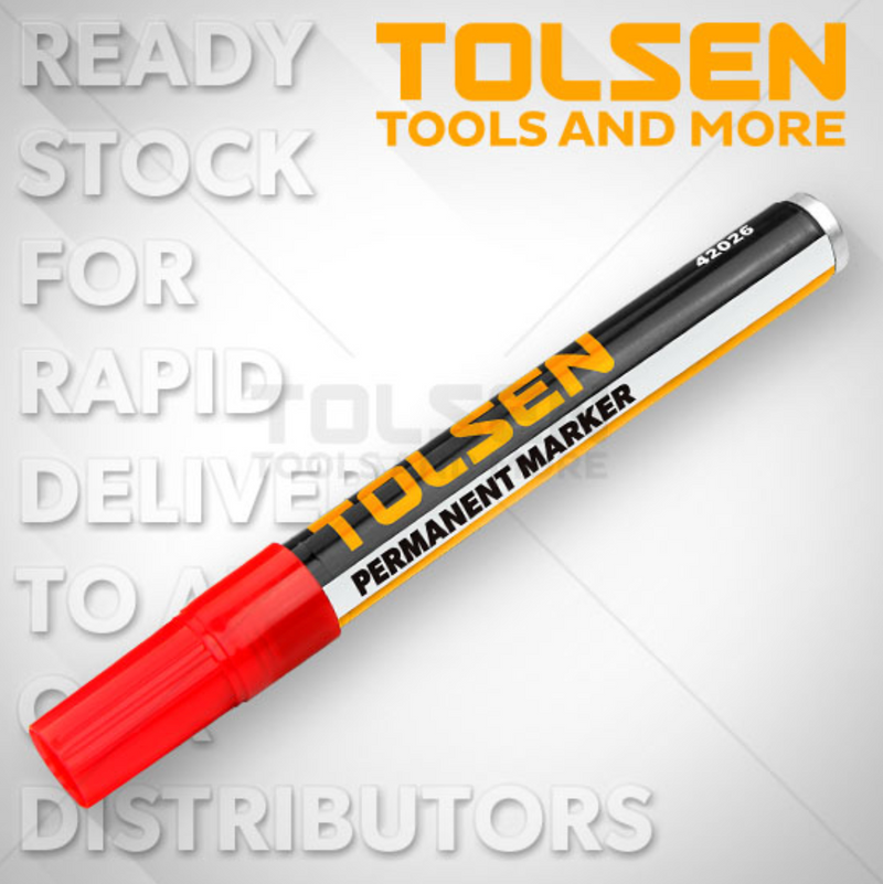 Tolsen 42026, Red Permanent Marker