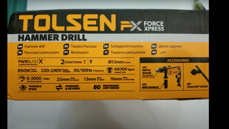 Tolsen 79502/79505/79506, Impact Drill 710W