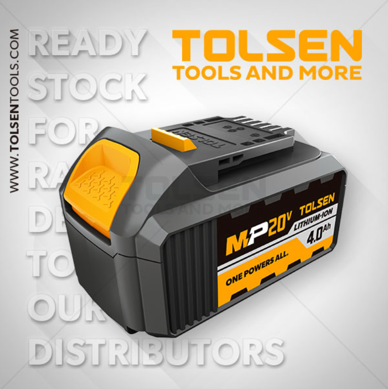 Tolsen 87474, 20V Li-Ion Battery Pack 4.0Ah