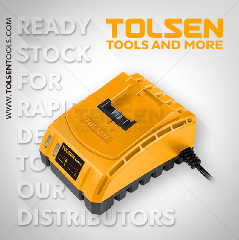 Tolsen 87485, 20V Li-Ion Battery Charger 60W 1Hr