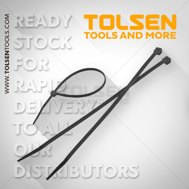 Tolsen 50115-50173, Nylon Cable Tie 100pcs pkt