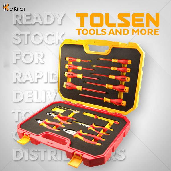 Tolsen V82115 15PCS INSULATED HAND TOOLS SET