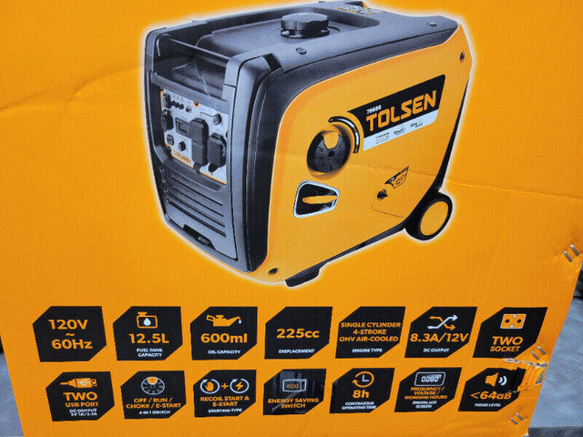 **Rental** 4000w ,Petrol Quiet Generator