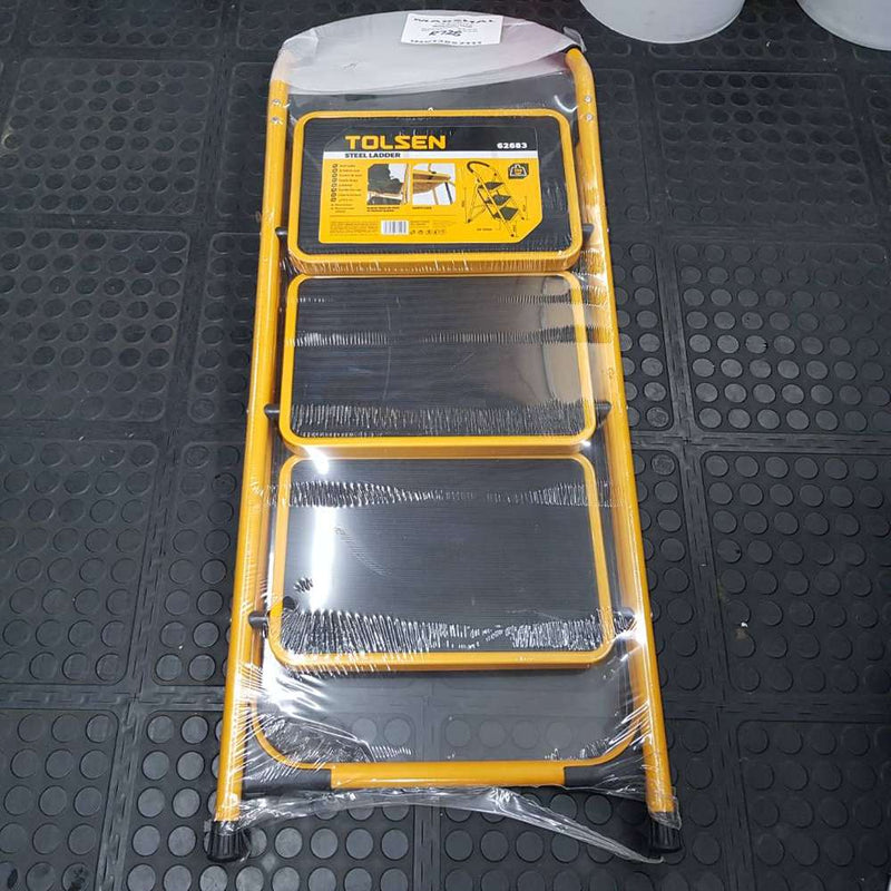 Tolsen 62683, 3 Step Steel Foldable Ladder 150kg